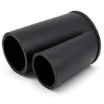 أنابيب HDPE الوطني ضغط 20 بار قطر خارجي 50 مم سمك 4.6 مم لون أسود