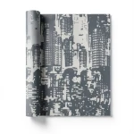 Italian Wall Covering 10m x 0.53m Dark Grey, Model 57042