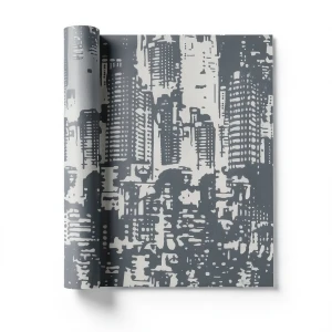 Italian Wall Covering 10m x 0.53m Dark Grey, Model 57042