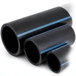 أنابيب HDPE الوطني ضغط 20 بار قطر خارجي 75 مم سمك 6.8 مم لون أسود