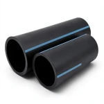 مواسير HDPE الوطني لشبكات المياه ضغط 12.5 بار قطر خارجي 315 مم سمك 15 مم لون اسود