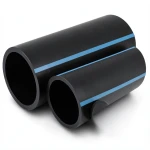 مواسير HDPE الوطني لشبكات المياه ضغط 16 بار قطر خارجي 250 مم سمك 14.8 مم لون اسود