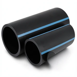 مواسير HDPE الوطني لشبكات المياه ضغط 16 بار قطر خارجي 250 مم سمك 14.8 مم لون اسود