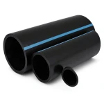 مواسير HDPE الوطني لشبكات المياه ضغط 16 بار قطر خارجي 280 مم سمك 16.6 مم لون اسود