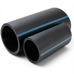 مواسير HDPE الوطني لشبكات المياه ضغط 12.5 بار قطر خارجي 400 مم سمك 19.1 مم لون اسود