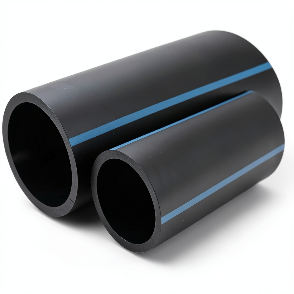 مواسير HDPE الوطني لشبكات المياه ضغط 12.5 بار قطر خارجي 400 مم سمك 19.1 مم لون اسود