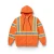 Q&Q Class 3 Type-R High Visibility Zip-Up Safety Hoodie - Image 1