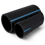 مواسير HDPE الوطني لشبكات المياه ضغط 16 بار قطر 355 مم سمك 21.1 مم لون أسود