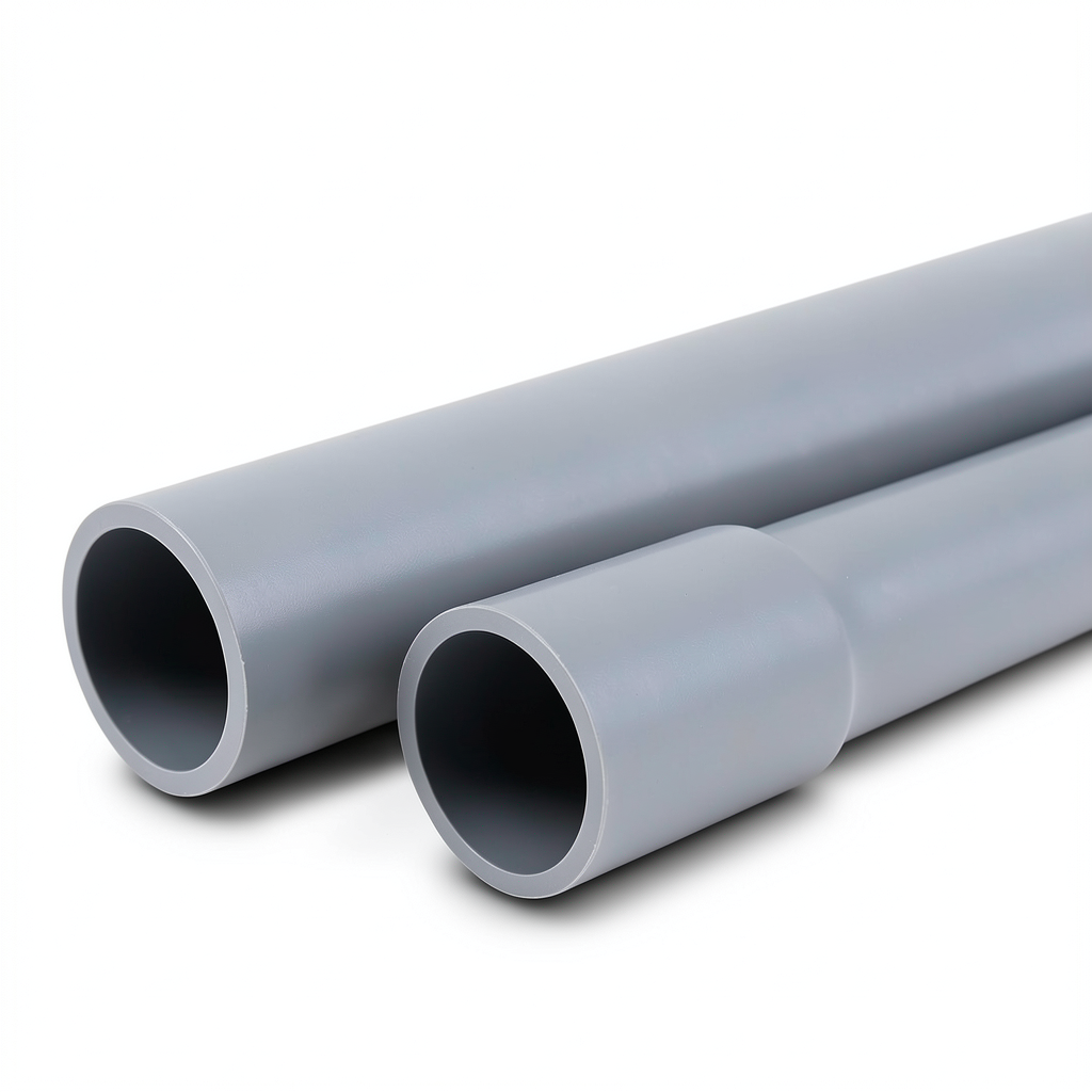 UPVC Pipes Nominal Pressure 10 Bar Outer Diameter 125 mm Thickness 6.00 mm Gray
