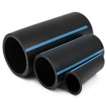 أنابيب HDPE لشبكات المياه ضغط 16 بار قطر خارجي 32 مم سمك 2.4 مم لون أسود