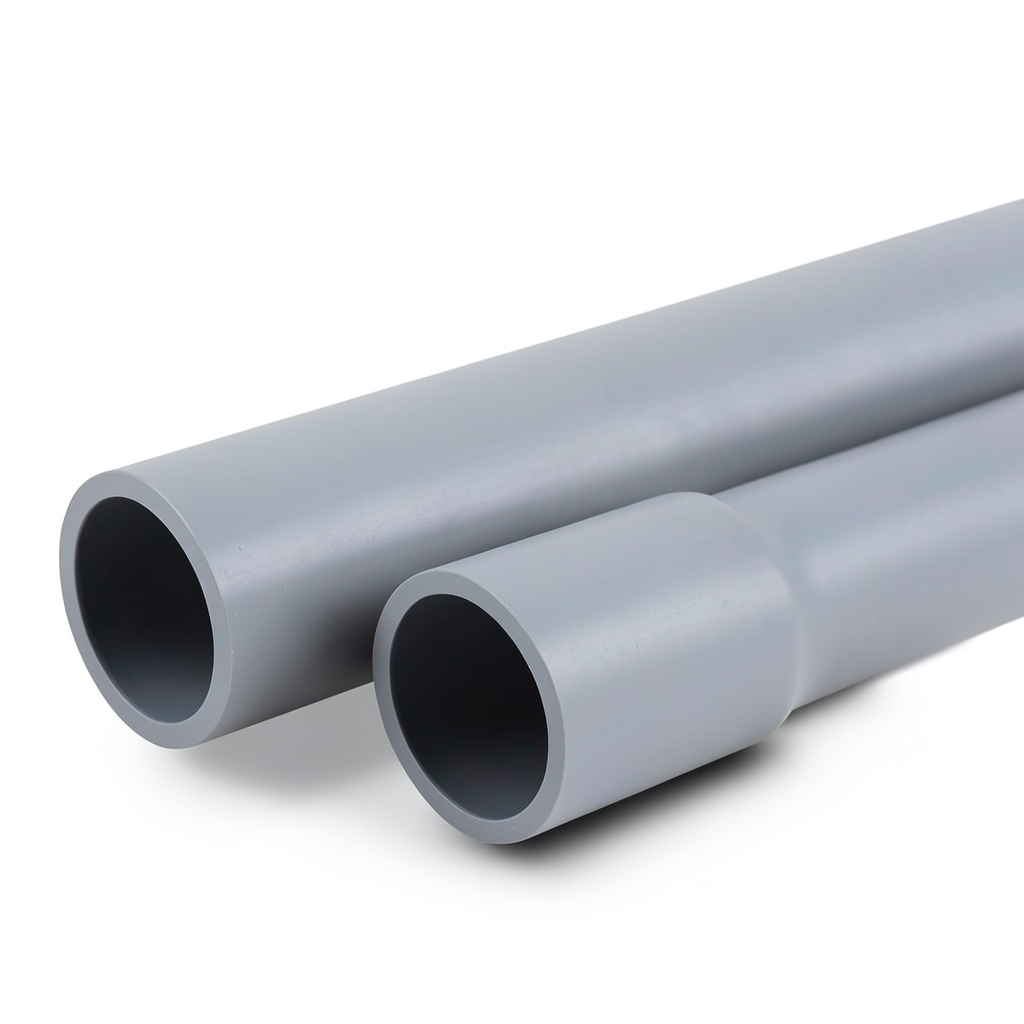 UPVC Pipes Nominal Pressure 4 Bar Outside Diameter 225 mm Thickness 4.50 mm Gray