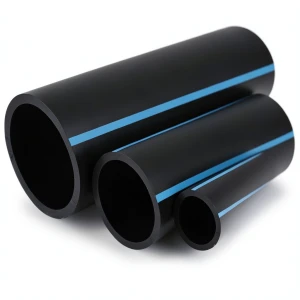 أنابيب HDPE الوطني لشبكات المياه ضغط 16 بار قطر خارجي 50 مم سمك 3.7 مم لون أسود