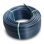 HDPE Plastic Coil Pipe 19.2 Bar Pressure PE100 16 mm SDR 7.4 Black/Blue