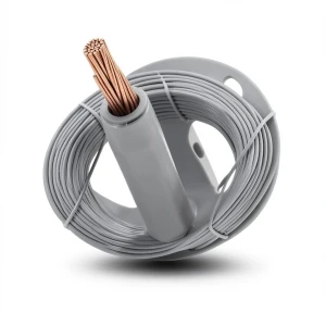 سلك مجدول نحاس مقاس 10 mm2، 450/750 فولت، عزل PVC رمادي