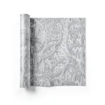 Italian Wallpaper Patterned Design Gray Color, Size 10mx0.70m, Model RC18022
