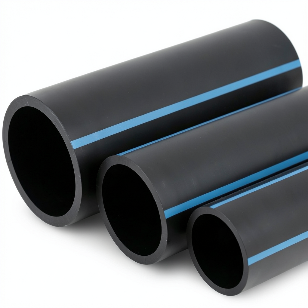 مواسير HDPE الوطني لشبكات المياه ضغط 20 بار قطر خارجي 32 مم سمك 2.9 مم لون اسود