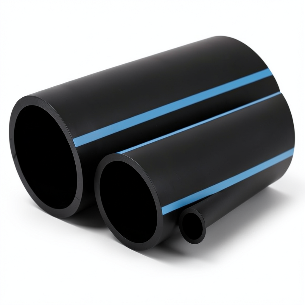 NPF HDPE Pipes Nominal Pressure 25 Bar Outside Diameter 110 mm Thickness 10 mm Black