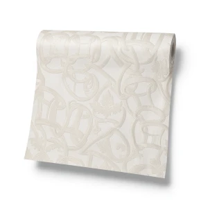Italian Wallpaper Patterned Design Beige Color, Size 10mx0.70m, Model RC18015
