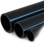 NPF HDPE Pipes for Water Networks Pressure 16 Bar Outside Diameter 90 mm Thickness 6.7 mm Black