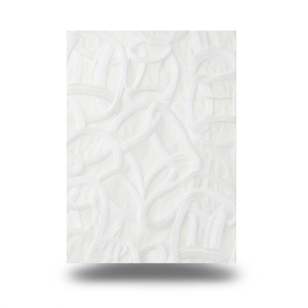 Italian Wallpaper Patterned Design Off White, Size 10m x 0.70m