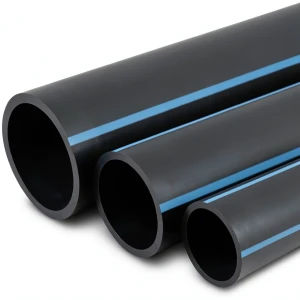 أنابيب HDPE NPF ضغط 20 بار قطر خارجي 110 مم سمك 8.1 مم لون أسود
