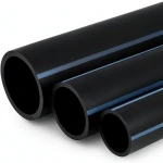NPF HDPE Pipes Pressure 20 Bar Diameter 125 mm Thickness 9.2 mm Black