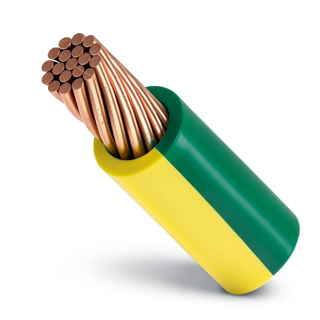 Stranded Copper Earthing Wire 1.5mm2 450/750V PVC Insulation Green/Yellow