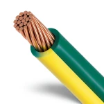 Stranded Copper Earthing Electric Wire 4mm2, 450/750V, PVC Insulation Green/Yellow