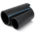 NPF HDPE Pipes for Water Networks Pressure 20 Bar Outside Diameter 180 mm Thickness 13.3 mm Black
