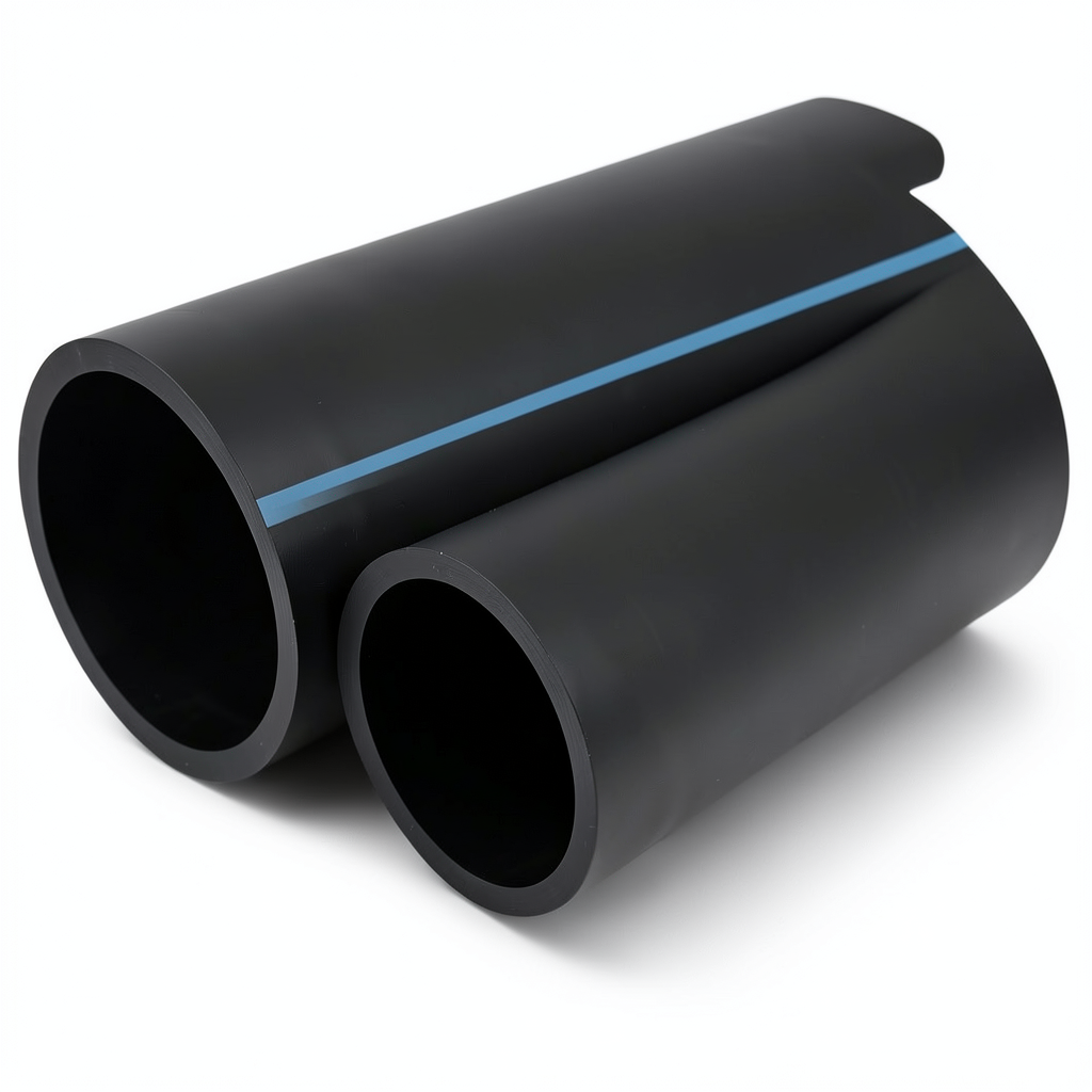 مواسير HDPE الوطني لشبكات المياه ضغط 20 بار قطر خارجي 180 مم سمك 13.3 مم لون اسود