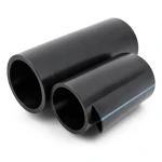 NPF HDPE Pipes Pressure 20 Bar Diameter 200 mm Thickness 14.7 mm Black