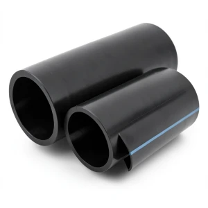 مواسير HDPE الوطني ضغط 20 بار قطر 200 مم سمك 14.7 مم أسود