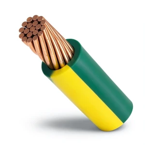 Stranded Copper Earthing Electric Wire 16mm, 450/750 Volts, PVC Insulated Green/Yellow
