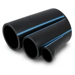 NPF HDPE Pipes Water Networks Pressure 20 Bar Diameter 250 mm Thickness 18.4 mm Black