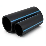 NPF HDPE Pipes Pressure 25 Bar Diameter 160 mm Thickness 14.6 mm Black