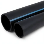 NPF HDPE Pipes for Water Networks Pressure 25 Bar Outside Diameter 200 mm Thickness 18.2 mm Black