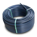 HDPE Plastic Coil Pipe 19.2 Bar Pressure PE100 16 mm SDR 7.4 Black/Blue