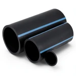 NPF HDPE Pipes for Water Networks Pressure 6 Bar Outside Diameter 40 mm Thickness 1.5 mm Black