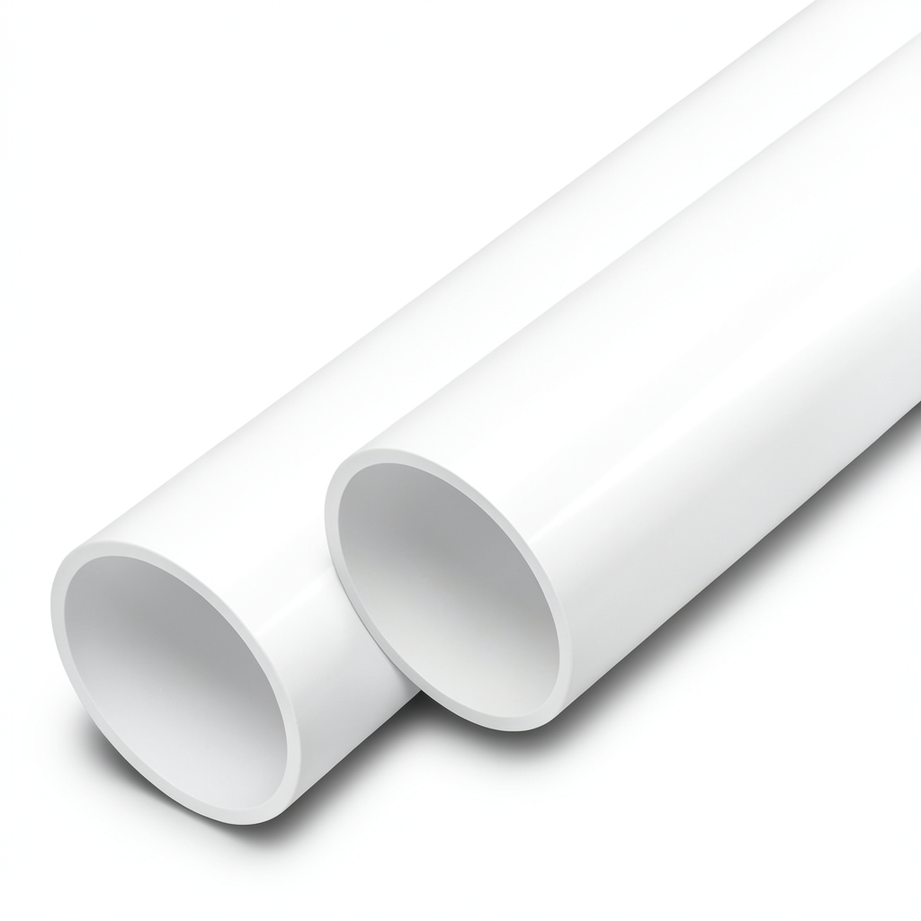 مواسير UPVC مقاس 1/2 1 إنش سمك 3.7 مم لون أبيض