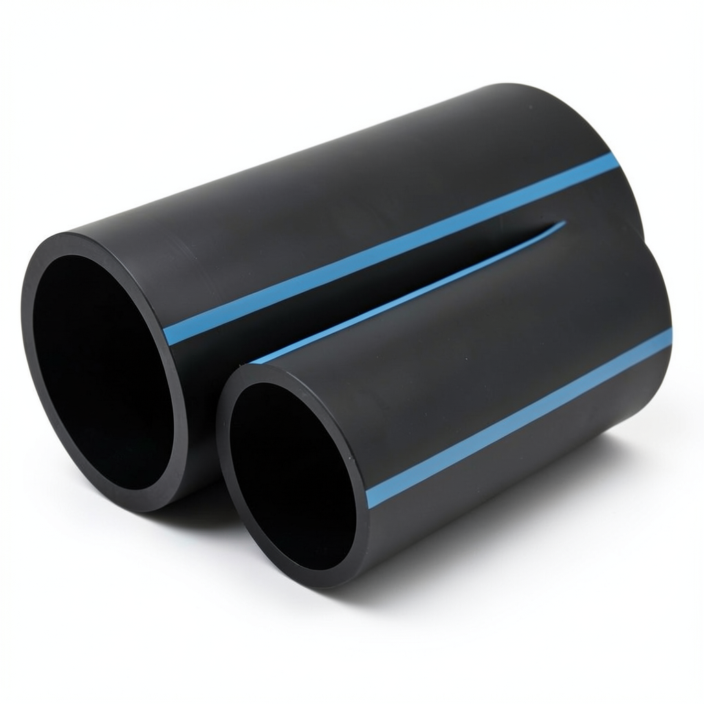 مواسير HDPE الوطني لشبكات المياه ضغط 20 بار قطر خارجي 40 مم سمك 3.7 مم لون أسود