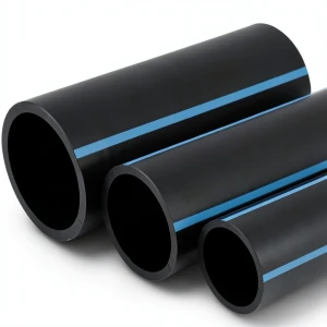 أنابيب HDPE الوطني ضغط 20 بار قطر خارجي 50 مم سمك 4.6 مم لون أسود