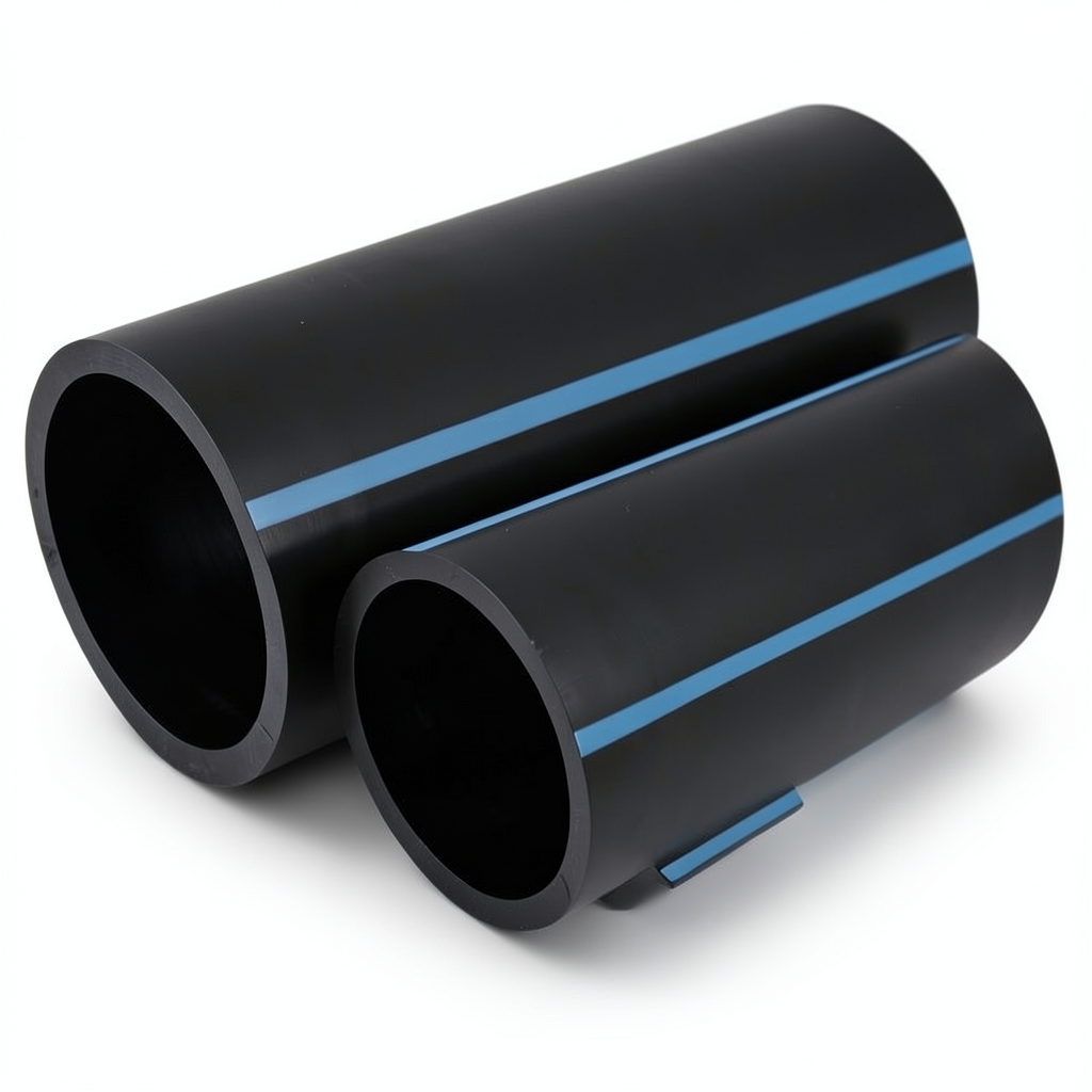 مواسير HDPE الوطني لشبكات المياه ضغط 20 بار قطر خارجي 63 مم سمك 5.8 مم لون اسود