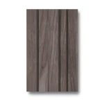 Wooden Wall Covering Dark Brown 5m x 0.53m, Model 221004