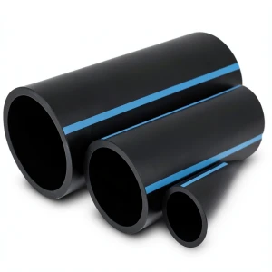 مواسير HDPE الوطني لشبكات المياه ضغط 25 بار قطر خارجي 110 مم سمك 10 مم لون اسود