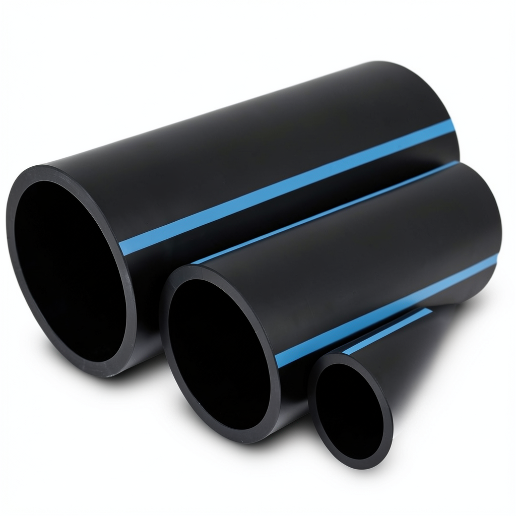 NPF HDPE Pipes Nominal Pressure 25 Bar Outside Diameter 110 mm Thickness 10 mm Black