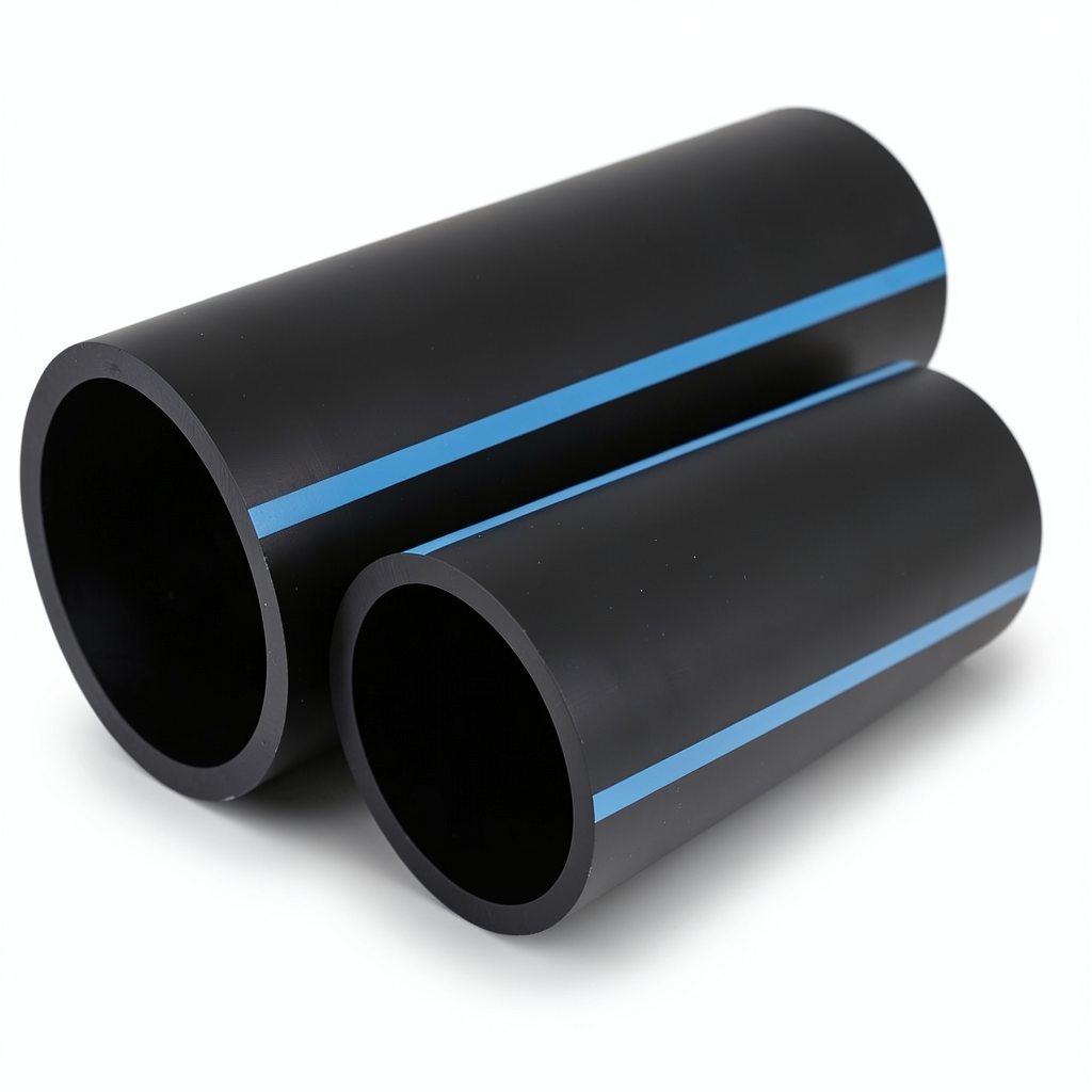 NPF HDPE Pipes for Water Networks Pressure 16 Bar Outside Diameter 90 mm Thickness 6.7 mm Black