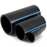 NPF HDPE Pipes for Water Networks Pressure 20 Bar Outside Diameter 140 mm Thickness 10.3 mm Black