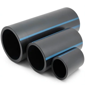 مواسير HDPE الوطني ضغط 20 بار قطر 200 مم سمك 14.7 مم أسود