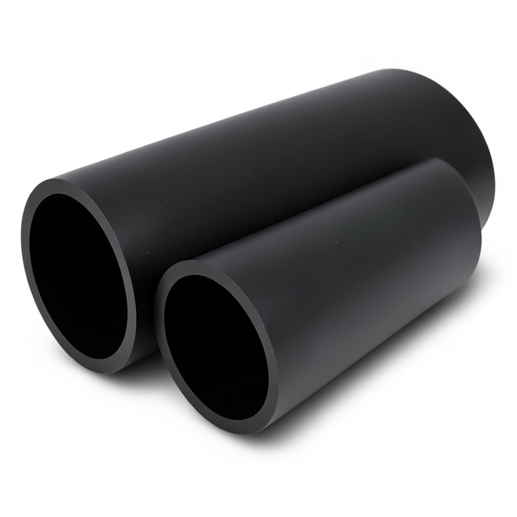 أنابيب HDPE لشبكات المياه ضغط 20 بار قطر 250 مم سمك 18.4 مم لون أسود
