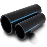 NPF HDPE Pipes Pressure 20 Bar Diameter 280 mm Thickness 20.6 mm Black